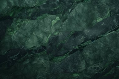 İşlenmiş kolaj, koyu yeşil parlak mermer dokular. Pankart, arkaplan veya 3B haritalama için doku