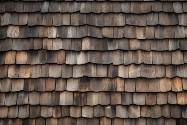 Kırsal ahır çatı kiremitleri yüzey dokusunun işlenmiş kolajı. Pankart, arkaplan veya 3B haritalama için doku