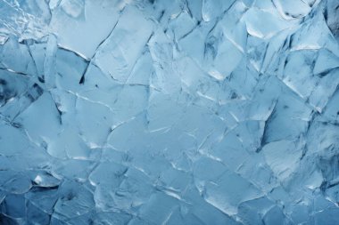 Kalın buz dokusundan oluşan işlenmiş kolaj. Pankart, arkaplan veya 3B haritalama için doku