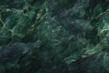 İşlenmiş kolaj, koyu yeşil parlak mermer dokular. Pankart, arkaplan veya 3B haritalama için doku