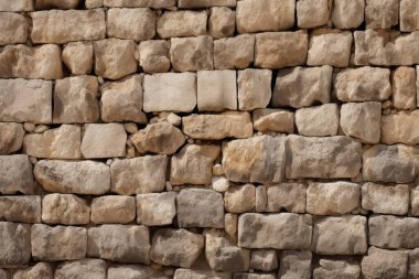 Gündüz vakti eski kum bloğu duvar dokusunun işlenmiş kolajı. Pankart, arkaplan veya 3B haritalama için doku