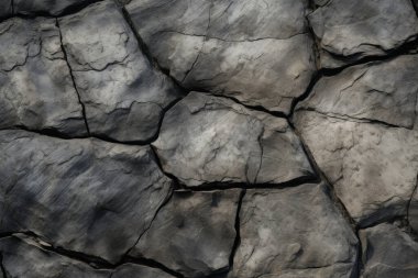 Kuru gri zemin taşı dokusunun işlenmiş kolajı. Pankart, arkaplan veya 3B haritalama için doku