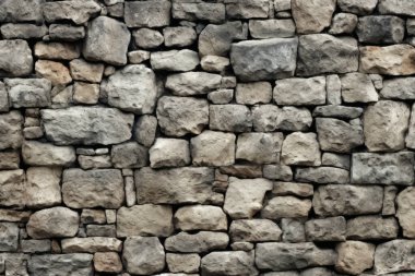 Antik taş işçiliği yüzey dokusunun işlenmiş kolajı. Pankart, arkaplan veya 3B haritalama için doku