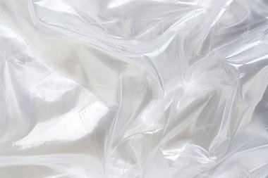 Şeffaf selofan plastik folyo dokusunun işlenmiş kolajı. Pankart, arkaplan veya 3B haritalama için doku