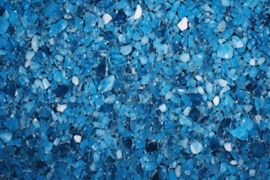Lacivert terrazzo yüzey dokusunun işlenmiş kolajı. Pankart, arkaplan veya 3B haritalama için doku