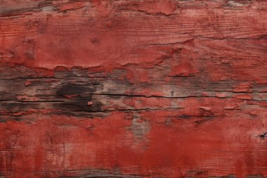 Kırsal boyalı, kırmızı ahşap dokuların işlenmiş kolajı. Pankart, arkaplan veya 3B haritalama için doku