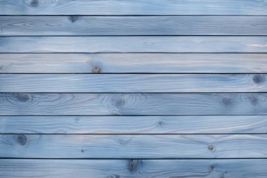 Açık mavi ahşap arkaplan dokusunun işlenmiş kolajı. Pankart, arkaplan veya 3B haritalama için doku
