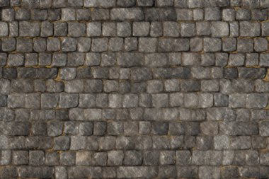 Eski sokak asfalt yüzey dokusunun işlenmiş kolajı. Pankart, arkaplan veya 3B haritalama için doku