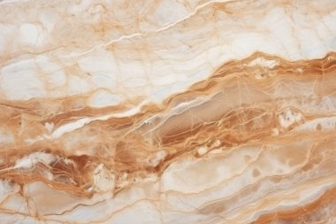 Lüks kahverengi ve beyaz mermer dokusunun işlenmiş kolajı. Pankart, arkaplan veya 3B haritalama için doku