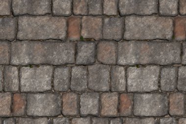 Eski sokak asfalt yüzey dokusunun işlenmiş kolajı. Pankart, arkaplan veya 3B haritalama için doku