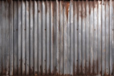 Paslı metal çit ya da gün ışığında işlenmiş kolaj. Pankart, arkaplan veya 3B haritalama için doku