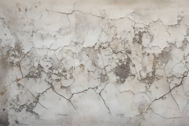 Görünür çatlak dokusuna sahip eski bir duvar kolajı. Pankart, arkaplan veya 3B haritalama için doku