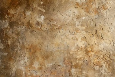 Eski çatlamış turuncu alçı duvarın fotoğrafı. Arkaplan veya haritalama için arkaplan dokusu