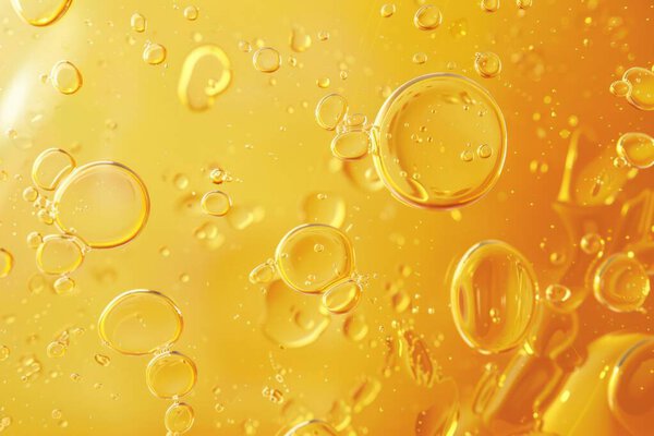 Photo of Natural resource sunflower oil substance texture close up. Food photo for backdrops or recipes