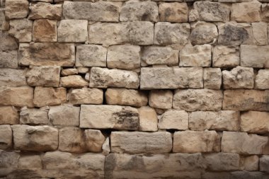 Gündüz vakti eski kum bloğu duvar dokusunun işlenmiş kolajı. Pankart, arkaplan veya 3B haritalama için doku