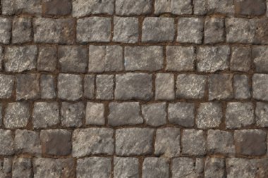 Eski sokak asfalt yüzey dokusunun işlenmiş kolajı. Pankart, arkaplan veya 3B haritalama için doku