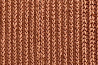 İşlenmiş örgü örgüleri, pamuk iplik dokusu kolajı. Pankart, arkaplan veya 3B haritalama için doku