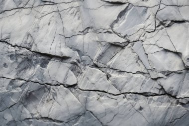 Gri kayalık kaya yüzey dokusunun işlenmiş kolajı. Pankart, arkaplan veya 3B haritalama için doku