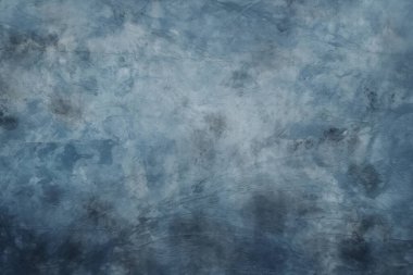 İşlenmiş koyu mavi alçı malzeme dokusu kolajı. Pankart, arkaplan veya 3B haritalama için doku