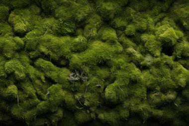 Yosunlu orman yüzey dokusunun işlenmiş kolajı. Pankart, arkaplan veya 3B haritalama için doku