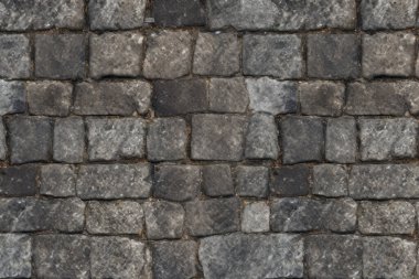 Eski sokak asfalt yüzey dokusunun işlenmiş kolajı. Pankart, arkaplan veya 3B haritalama için doku