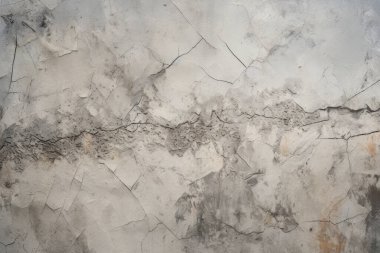 Görünür çatlak dokusuna sahip eski bir duvar kolajı. Pankart, arkaplan veya 3B haritalama için doku