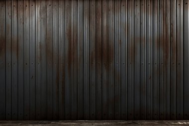 Paslı metal çit ya da gün ışığında işlenmiş kolaj. Pankart, arkaplan veya 3B haritalama için doku