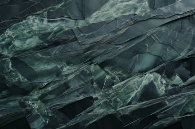 Gündüz vakti zarif yeşil mermer dokusunun işlenmiş kolajı. Pankart, arkaplan veya 3B haritalama için doku