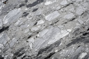 Dağ kayalığı kaya yüzey dokusunun işlenmiş kolajı. Pankart, arkaplan veya 3B haritalama için doku
