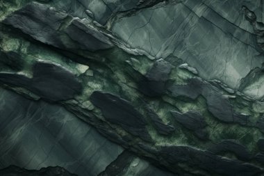 Gündüz vakti zarif yeşil mermer dokusunun işlenmiş kolajı. Pankart, arkaplan veya 3B haritalama için doku