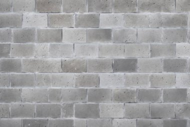 İşlenmiş gri beton brock duvar yüzey dokusu kolajı. Pankart, arkaplan veya 3B haritalama için doku