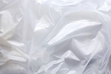 Şeffaf selofan plastik folyo dokusunun işlenmiş kolajı. Pankart, arkaplan veya 3B haritalama için doku