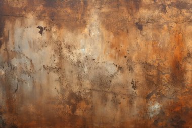 Paslı metal yüzey dokusunun işlenmiş kolajı. Pankart, arkaplan veya 3B haritalama için doku