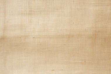 Eski sarı tuval kumaş dokusunun işlenmiş kolajı. Pankart, arkaplan veya 3B haritalama için doku