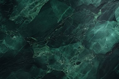 İşlenmiş kolaj, koyu yeşil parlak mermer dokular. Pankart, arkaplan veya 3B haritalama için doku