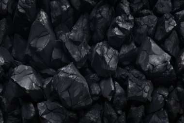 Endüstriyel bezelye kömürü yüzey dokusunun işlenmiş kolajı. Pankart, arkaplan veya 3B haritalama için doku