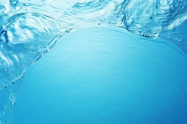 Temiz mavi su dokusunun işlenmiş kolajı. Pankart, arkaplan veya 3B haritalama için doku