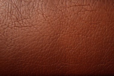 Kahverengi deri yüzey dokusundan işlenmiş kolaj. Pankart, arkaplan veya 3B haritalama için doku