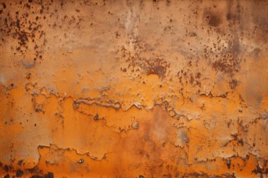 Eski paslı metal duvar yüzey dokusunun işlenmiş kolajı. Pankart, arkaplan veya 3B haritalama için doku