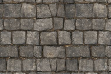 Eski sokak asfalt yüzey dokusunun işlenmiş kolajı. Pankart, arkaplan veya 3B haritalama için doku