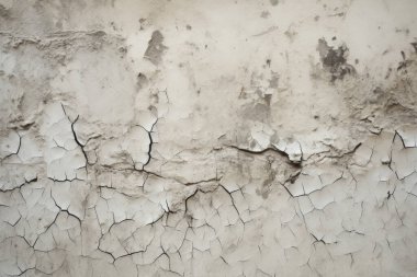 Görünür çatlak dokusuna sahip eski bir duvar kolajı. Pankart, arkaplan veya 3B haritalama için doku