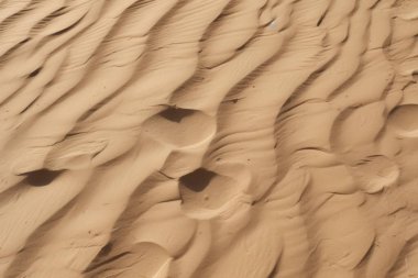 Çöl kumlarının işlenmiş kolajı yüzey dokusu. Pankart, arkaplan veya 3B haritalama için doku