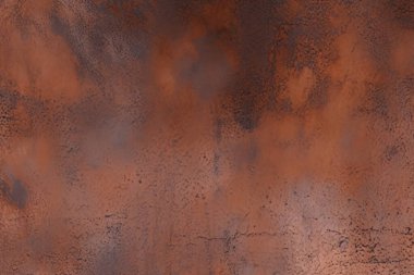 Paslı metal masa yüzey dokusunun işlenmiş kolajı. Pankart, arkaplan veya 3B haritalama için doku