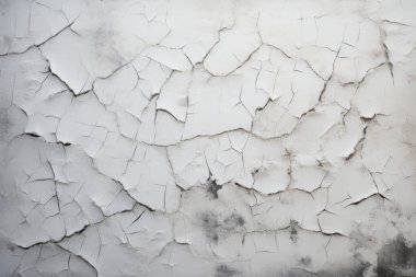 Çatlak yüzey dokusunun işlenmiş kolajı. Pankart, arkaplan veya 3B haritalama için doku