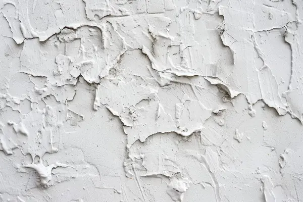 Kabuğu soyulmuş beyaz alçı duvarın fotoğrafı. Arkaplan veya haritalama için arkaplan dokusu