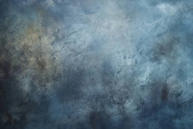 İşlenmiş koyu mavi alçı malzeme dokusu kolajı. Pankart, arkaplan veya 3B haritalama için doku