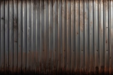 Paslı metal çit ya da gün ışığında işlenmiş kolaj. Pankart, arkaplan veya 3B haritalama için doku