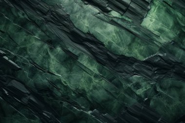 Gündüz vakti zarif yeşil mermer dokusunun işlenmiş kolajı. Pankart, arkaplan veya 3B haritalama için doku