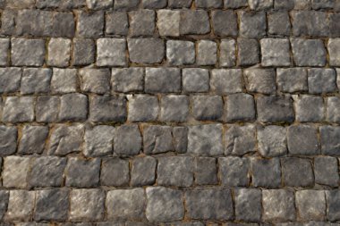 Eski sokak asfalt yüzey dokusunun işlenmiş kolajı. Pankart, arkaplan veya 3B haritalama için doku