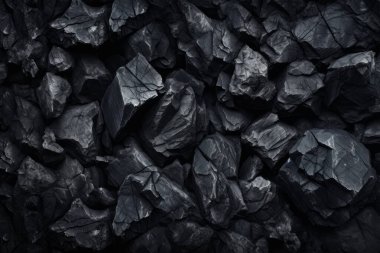 Endüstriyel bezelye kömürü yüzey dokusunun işlenmiş kolajı. Pankart, arkaplan veya 3B haritalama için doku